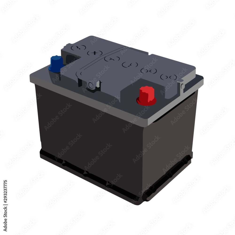 automotive battery realistic vector illustration automotive battery realistic vector illustration