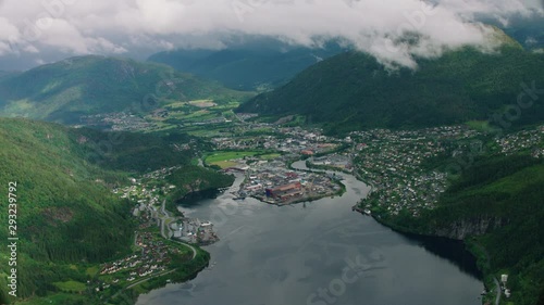 Norwegian west coast town Førde photo