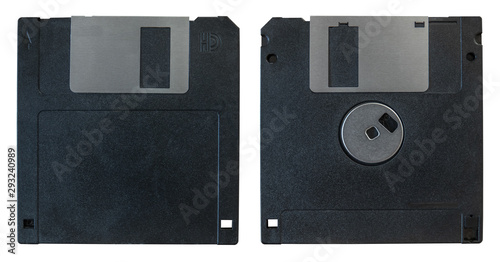 Front And Back Floppy Disk