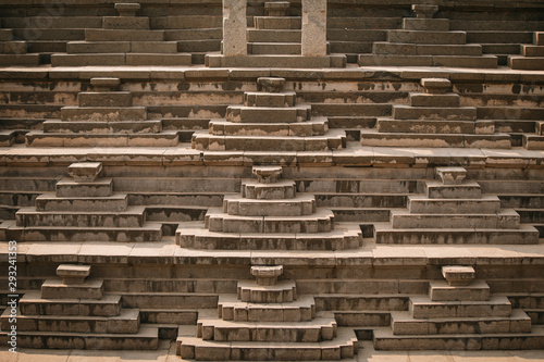The Pushkaranis in Hampi are the sacred water tanks that are attached to the temples.The pushkaranis of Hampi display great architectural beauty.The massive water tanks have large stone steps.