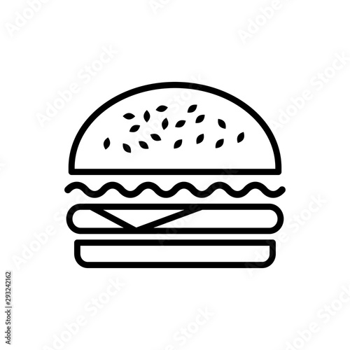 burger icon trendy