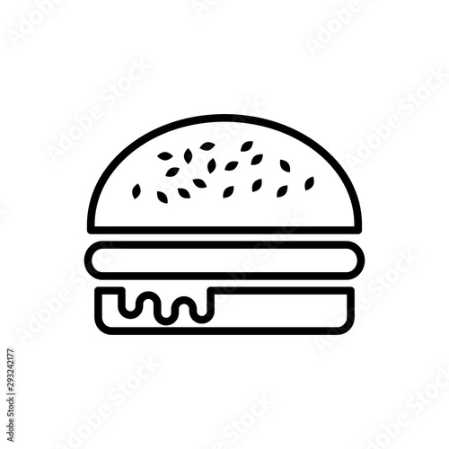burger icon trendy