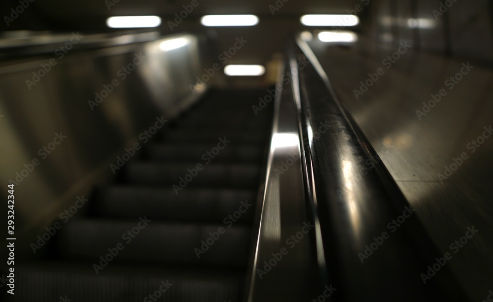 escalator in business center escalator in business center