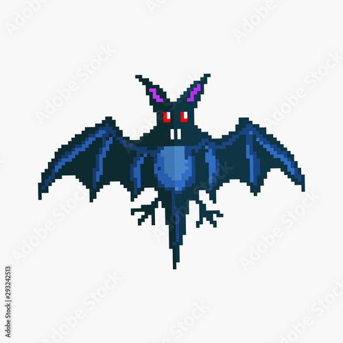 Halloween bat isolated vect...