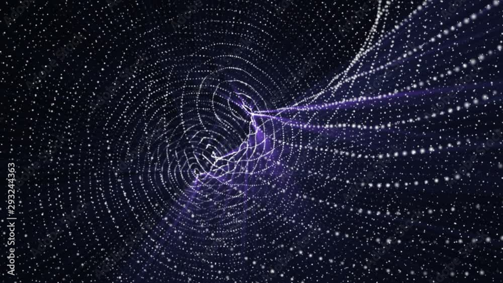 abstract background of slowly moving white particles with blue rays. animated abstraction. 3d rendering abstract background of slowly moving white particles with blue rays. animated abstraction. 3d rendering