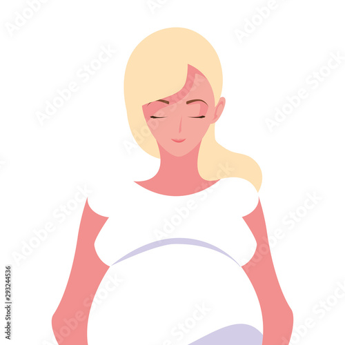 Isolated pregnant woman design icon