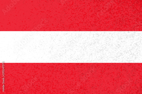 Red and white Austrian flag with stripes.