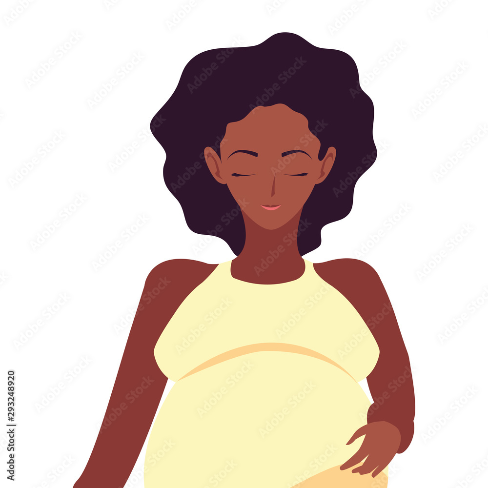 Isolated pregnant woman design icon Isolated pregnant woman design icon