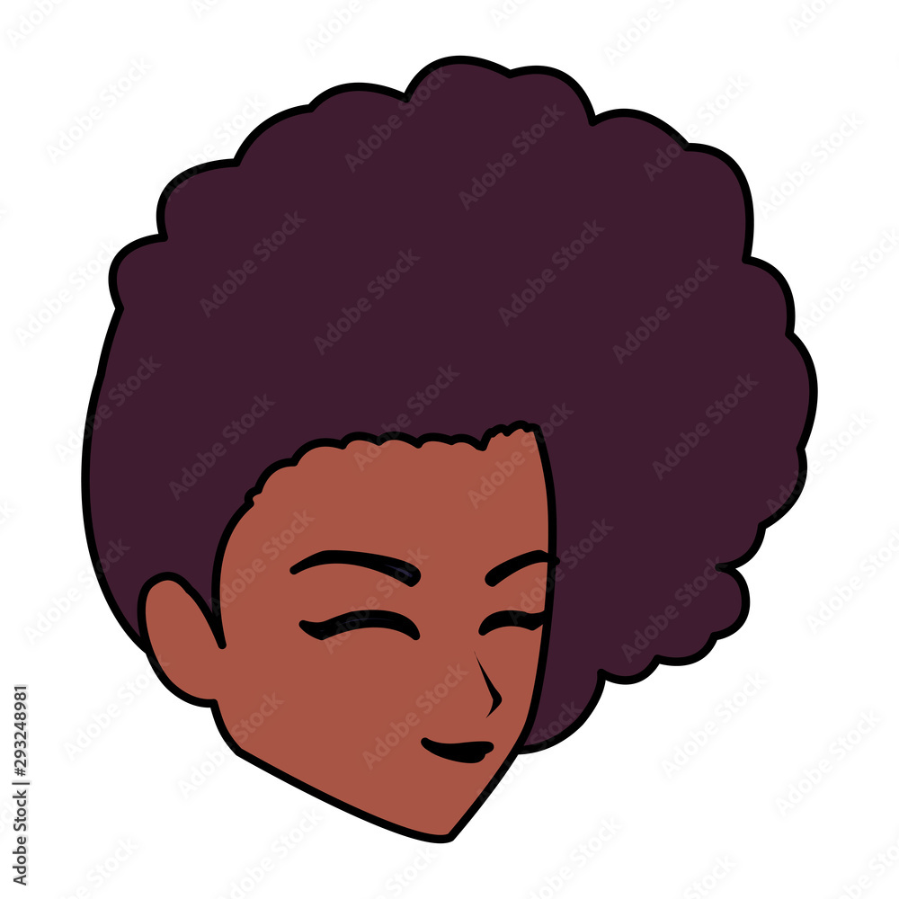 Isolated woman head vector design Isolated woman head vector design