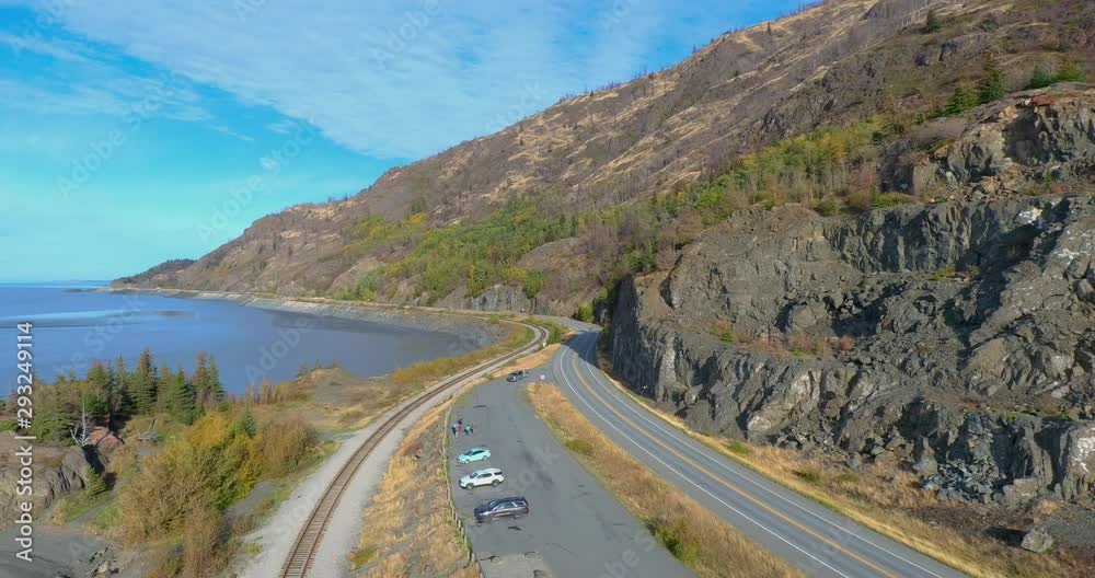 View of the Seward highway View of the Seward highway