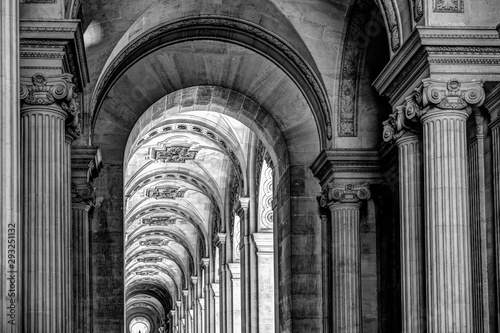 Arched walkway in Paris