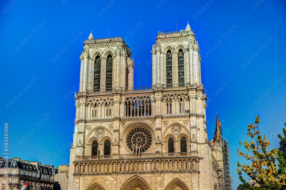 Notre Dame Cathedral in Paris France