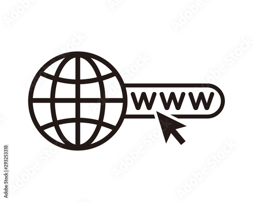 World web, website icon symbol vector