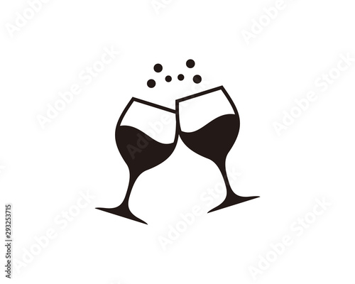 Wine icon symbol vector