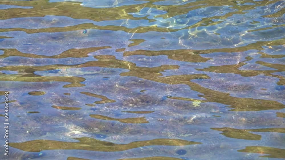 Reflections in the rippling water of the sea coast Reflections in the rippling water of the sea coast