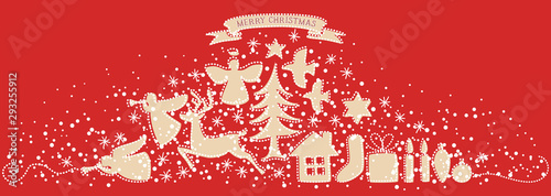 クリスマス　天使　トナカイ