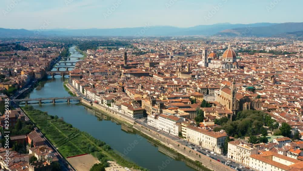 Cityscape of Florence, aerial view Cityscape of Florence, aerial view