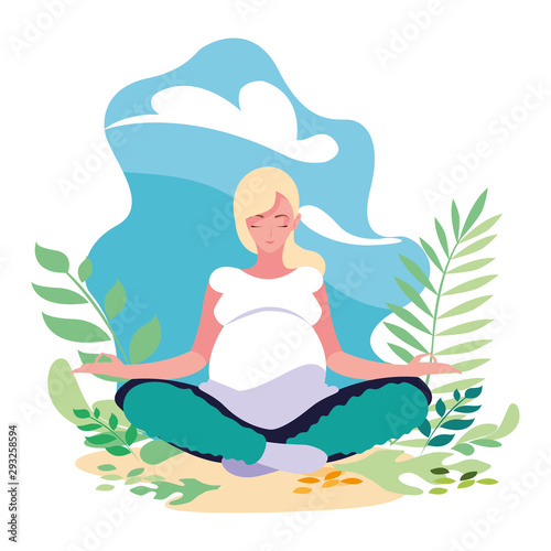Isolated pregnant woman design icon