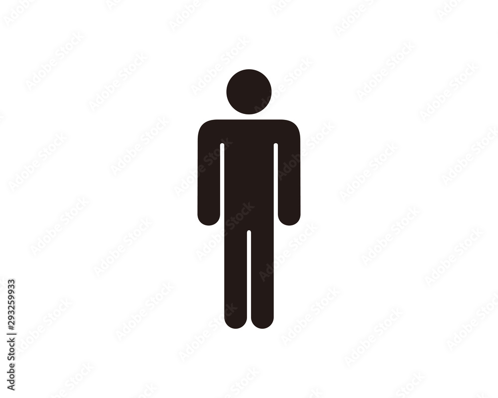 Obraz premium Male, man, toilet icon symbol vector