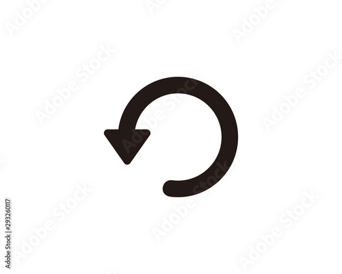 Undo arrow icon symbol vector