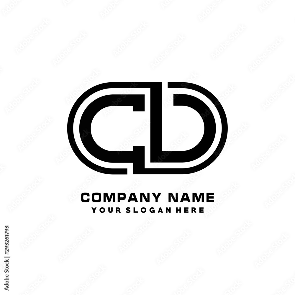 CV initial letters looping linked oval elegant logo blue, black CV initial letters looping linked oval elegant logo blue, black