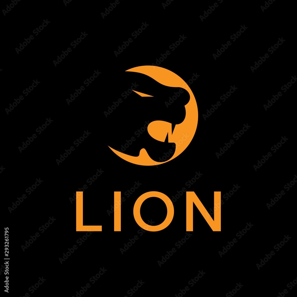Lion Lydia Creative Abstract Animal Icon Logo Design Template Element Vector