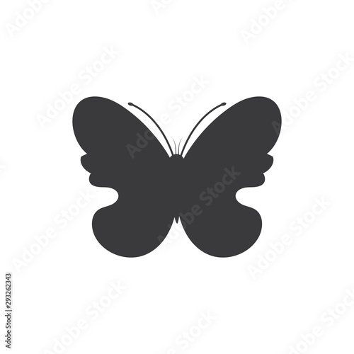 Vector - Butterfly conceptual simple, colorful icon. Logo. Vector