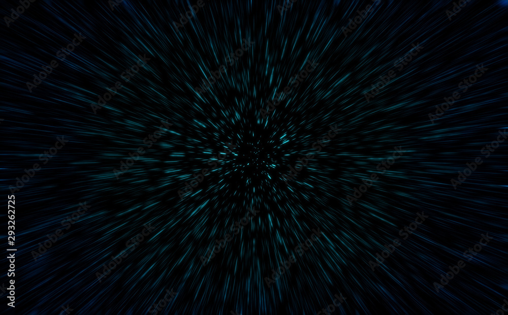 Shiny Particles Space Explosion Retro Sci-Fi Neon radial lines Background Futuristic speed light zoom of the 80`s. Digital Cyber Surface. Suitable for design in the style of the 1980`s