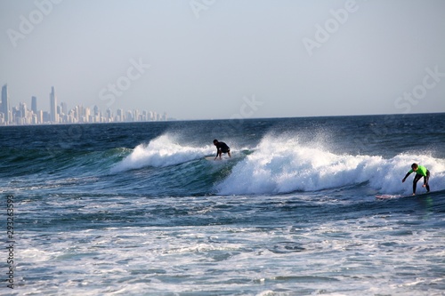 Surfing Currumbin Beach on the Gold Coast