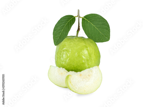 Wallpaper Mural Fresh guava fruit with slice isolated on white background Torontodigital.ca
