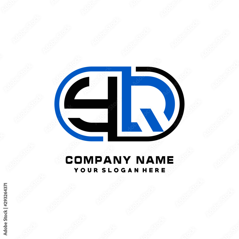 YQ initial letters looping linked oval elegant logo blue, black YQ initial letters looping linked oval elegant logo blue, black
