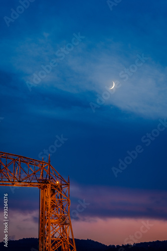 Moon Overlooking Duluth, MN