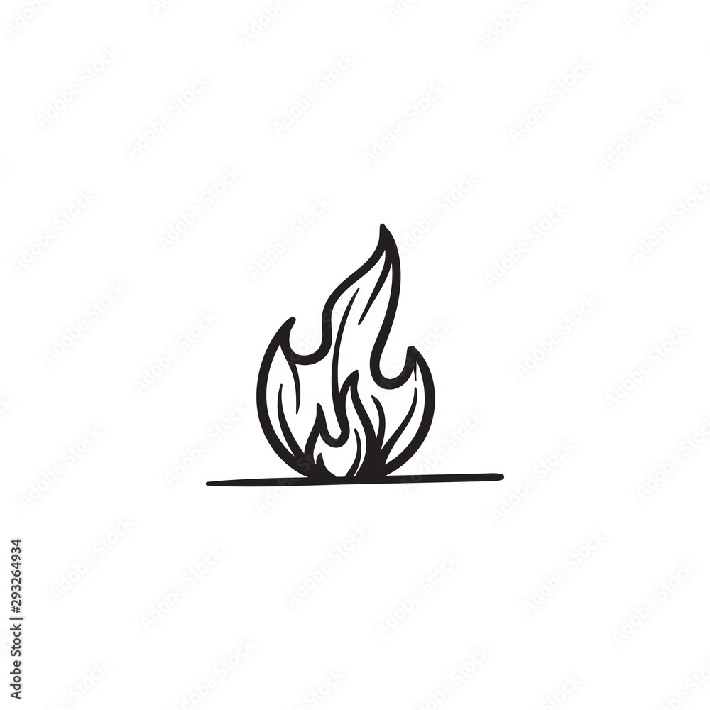 vector icon fire illustration logo template vector icon fire illustration logo template