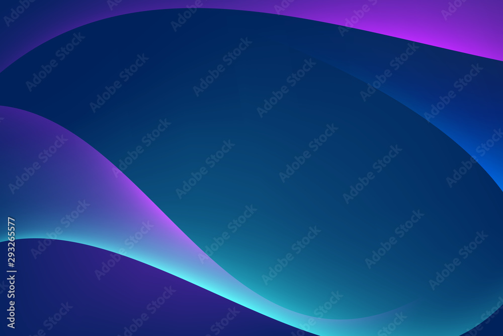 Abstract light blue violet curve graphic on dark background, copy space composition. Abstract light blue violet curve graphic on dark background, copy space composition.