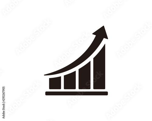 Bar graphic chart icon symbol vector