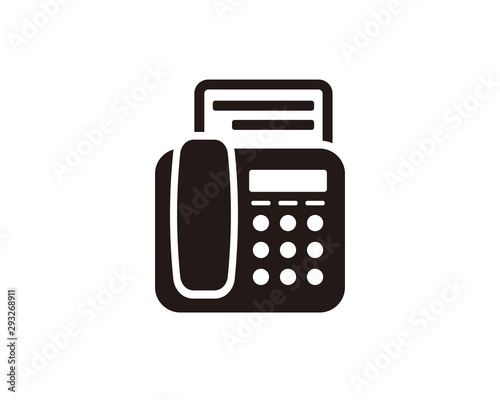 Faximile icon symbol vector