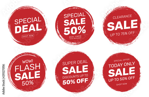 Stamp Tag Badge Sale Discount For Shop Business 