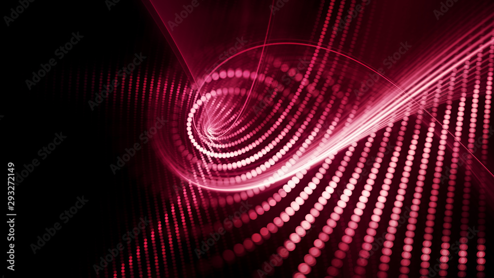 Abstract background element. Fractal graphics series. Composition of glowing lines and mosaic halftone effects. Wide format high resolution image. 3d illustration Abstract background element. Fractal graphics series. Composition of glowing lines and mosaic halftone effects. Wide format high resolution image. 3d illustration