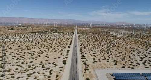 Desert Road in Palm Springs California