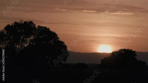 Timelapses sunrise Cabaneros National Park photo