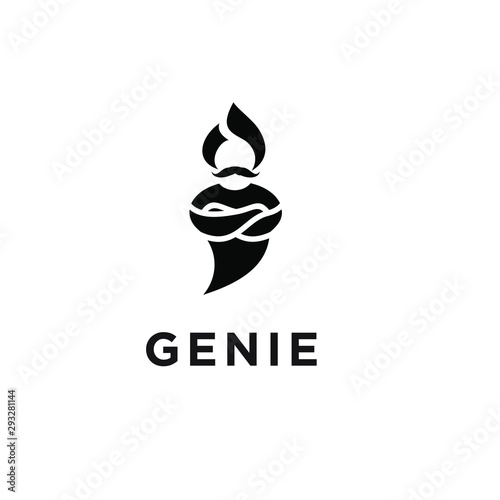 genie logo icon designs vector