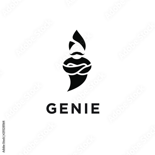 genie logo icon designs vector