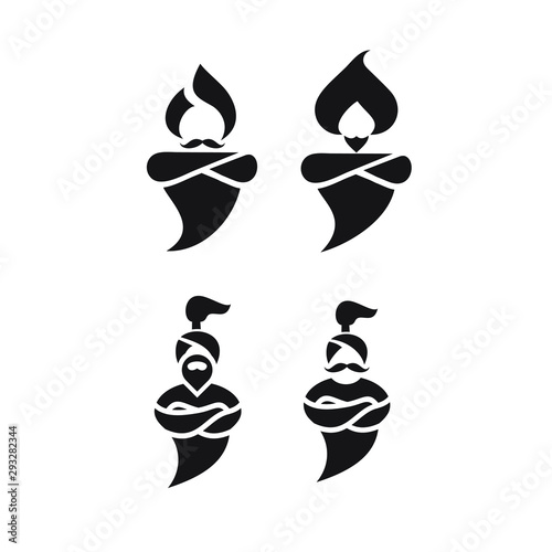 genie logo icon designs vector