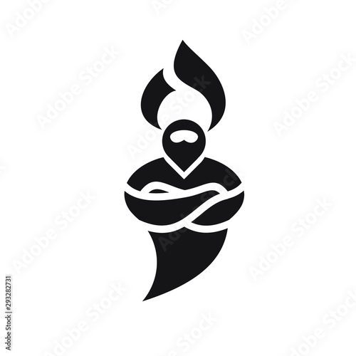 genie logo icon designs vector