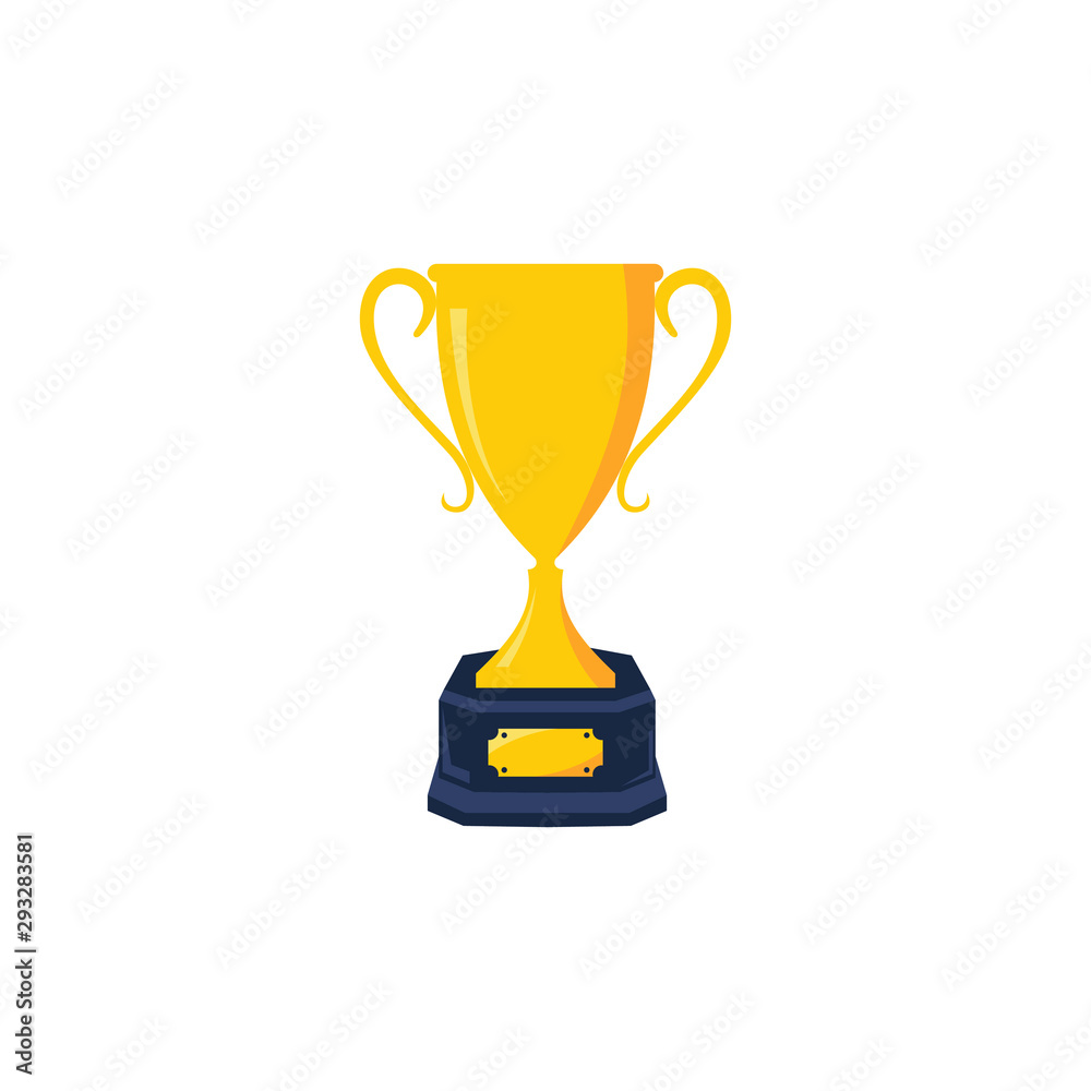Trophy cup, award, vector icon in flat style Trophy cup, award, vector icon in flat style