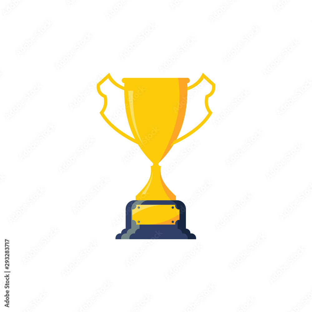 Trophy cup, award, vector icon in flat style Trophy cup, award, vector icon in flat style