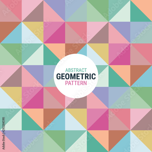 Abstract geometric pattern - retro and modern styles