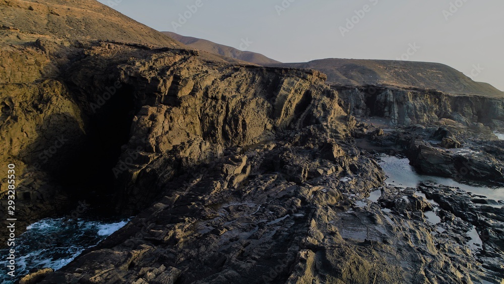 natural pools created by volcanic lava on the Atlantic coast