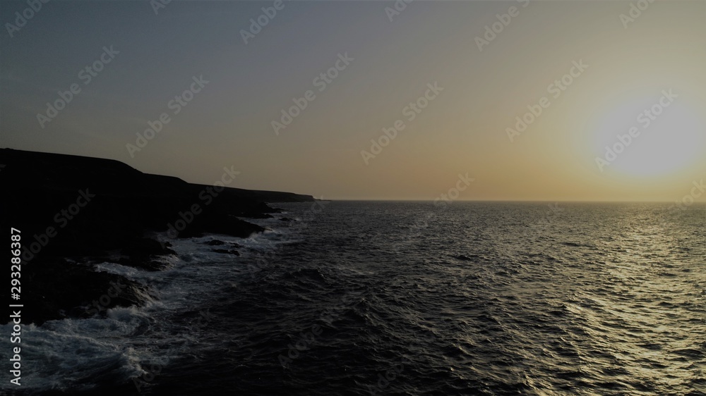 Obraz premium natural pools created by volcanic lava on the Atlantic coast