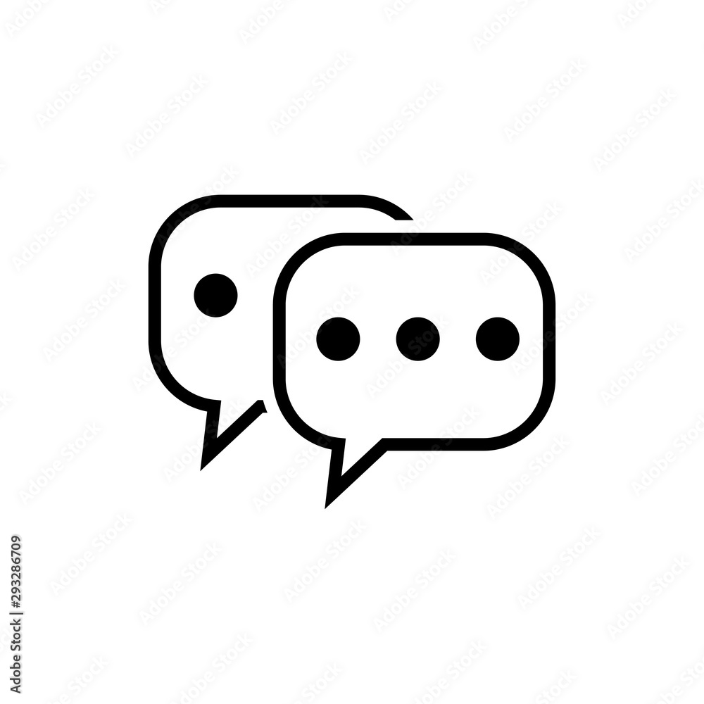 bubble speech icon vector design template bubble speech icon vector design template